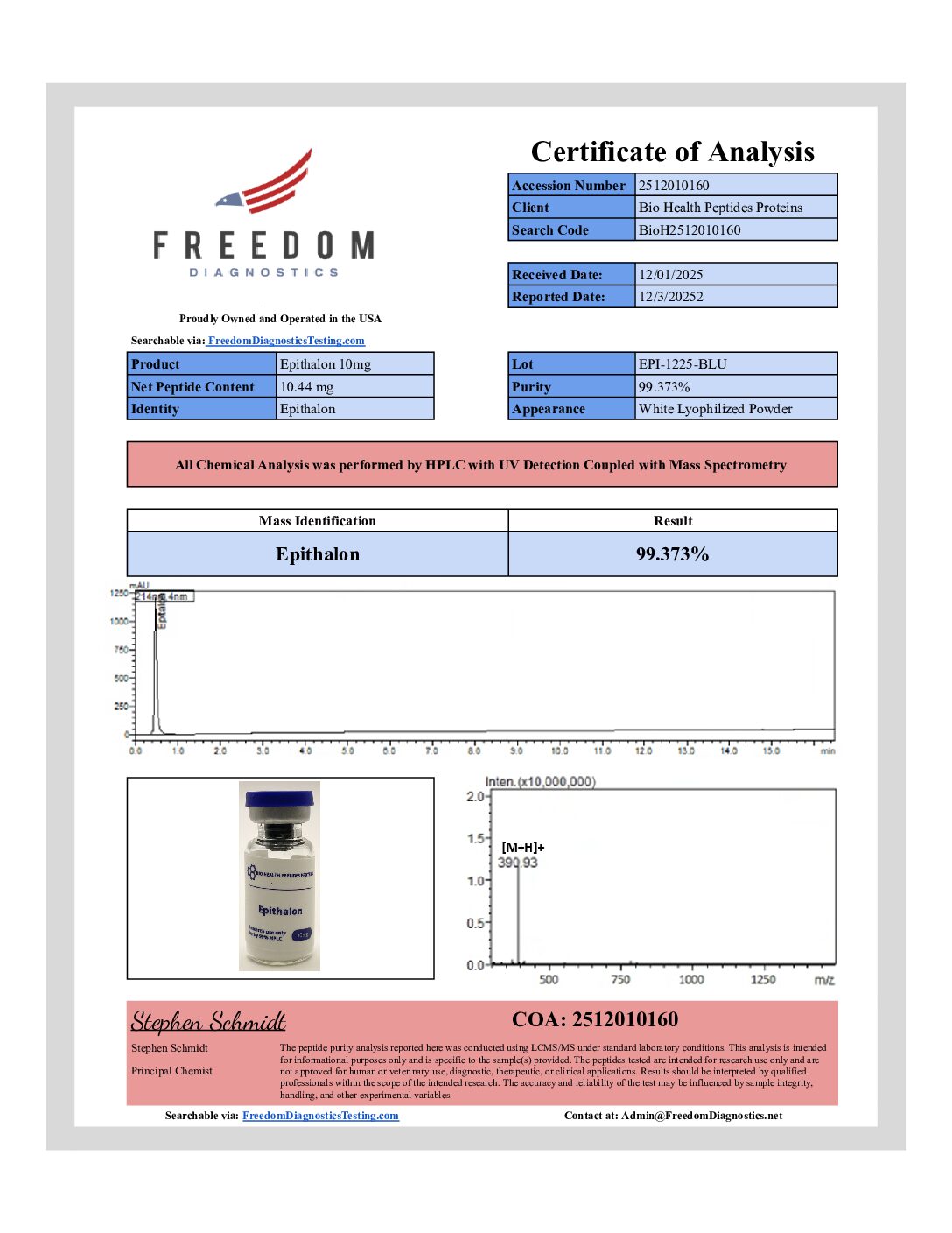 Epithalon Epithalon — Synthetic Tetrapeptide Research Compound