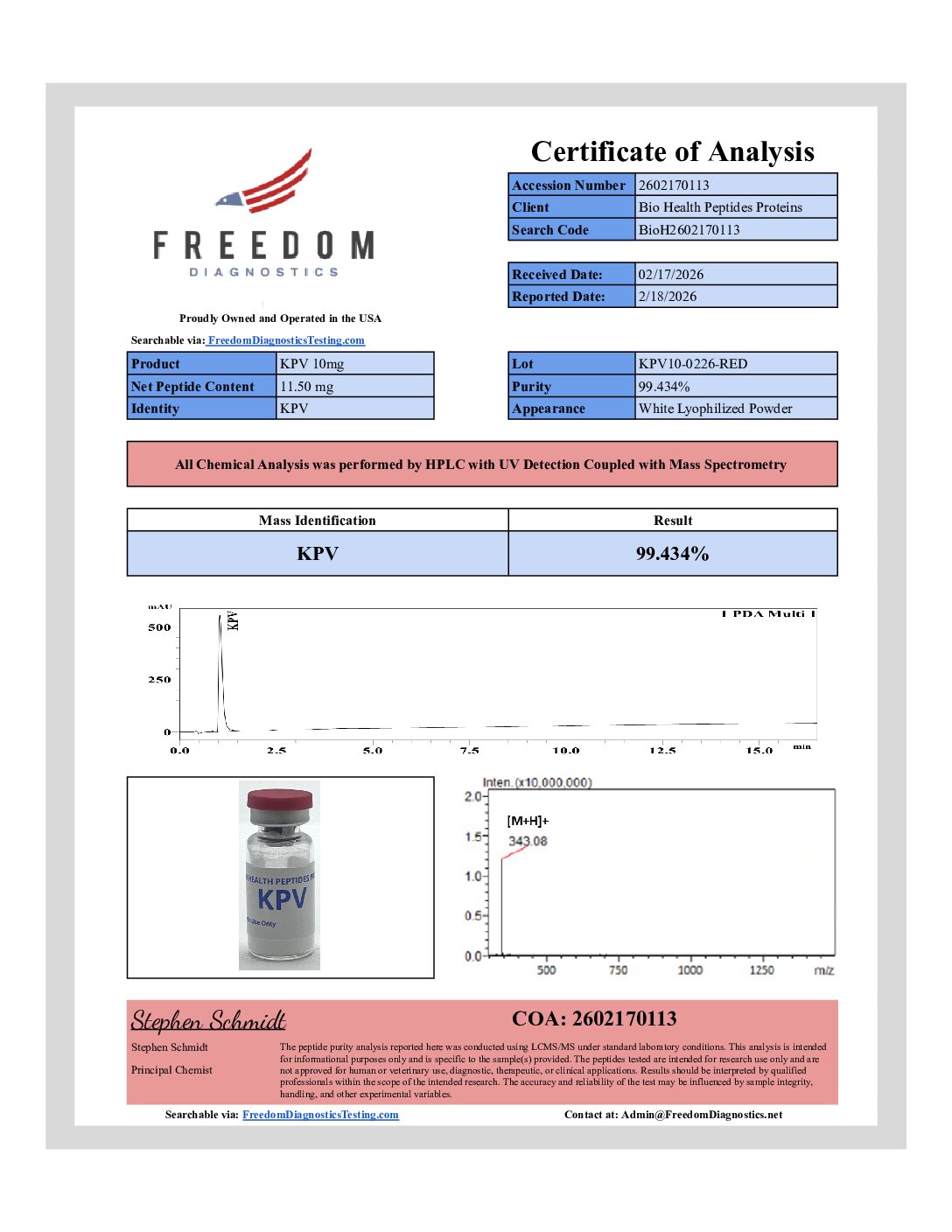 KPV — Tripeptide Research Compound