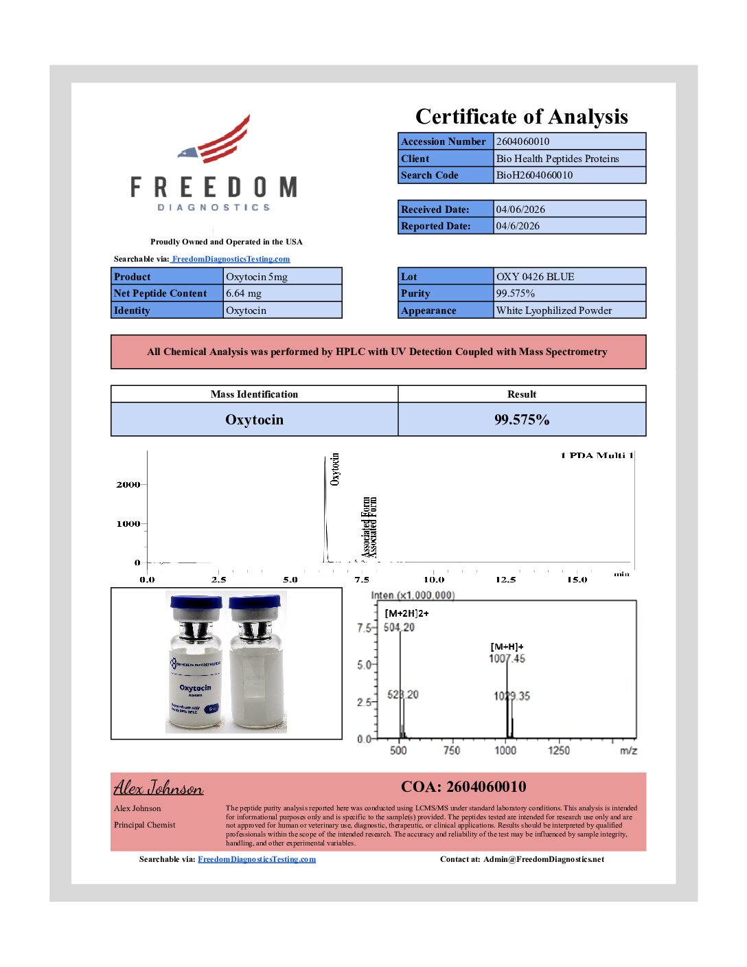 Oxytocin Oxytocin Acetate — Neuropeptide Research Compound